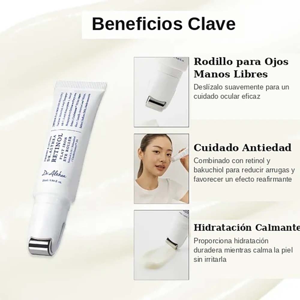 RETINOL FLAT IRON EYE ROLLER DE DR. ALTHEA (SUERO PARA CONTORNO DE OJOS)